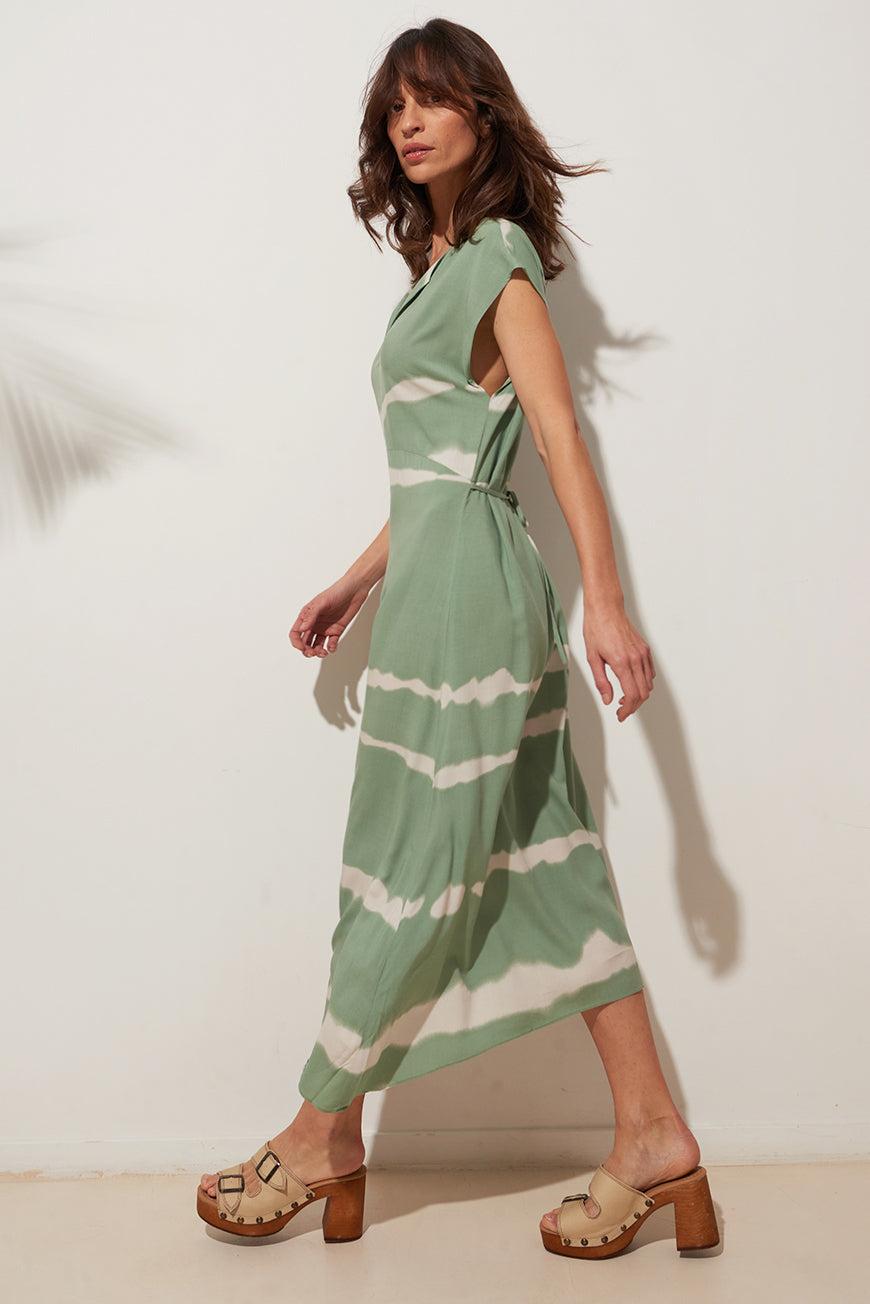 Lpb Woman ROBE MIDI TIE AND DYE LOURDES