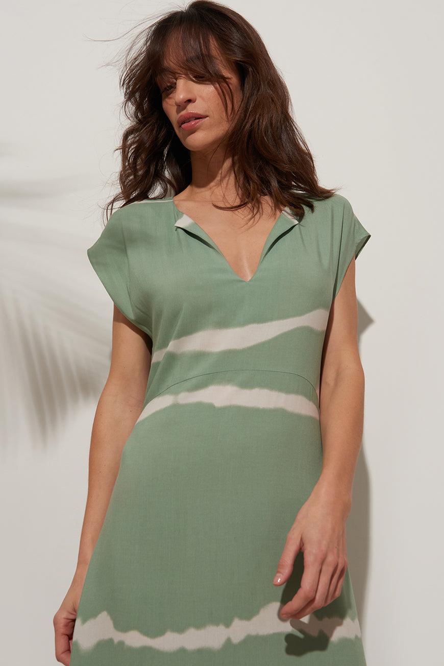 Lpb Woman ROBE MIDI TIE AND DYE LOURDES