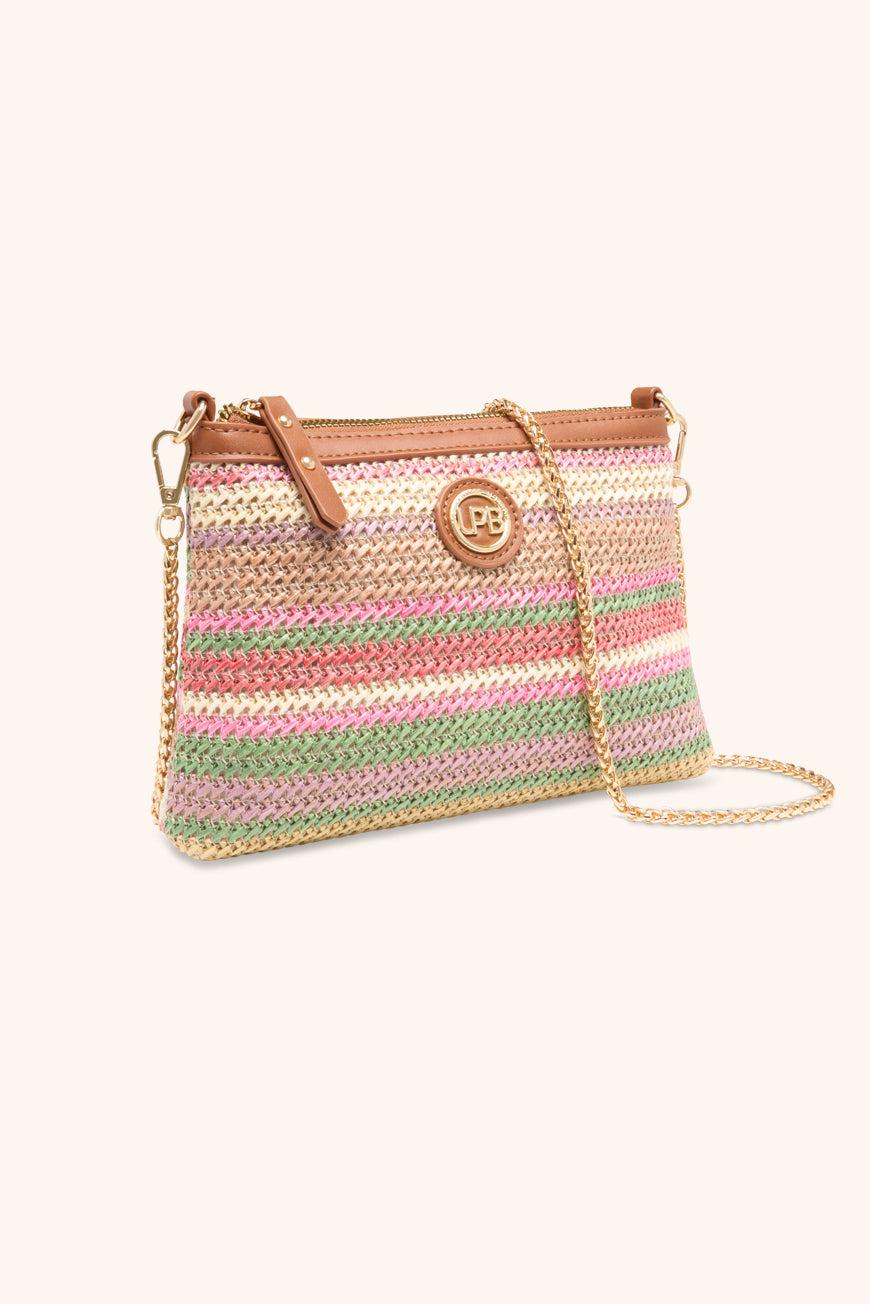 lpb woman SAC BANDOULIERE LAINA RAYURES MULTICO