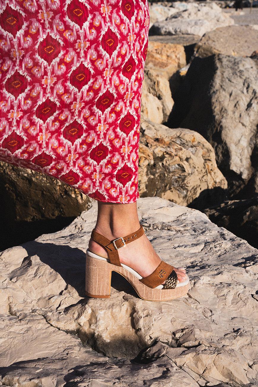 Lpb Woman SANDALES A TALON LORENA CAMEL