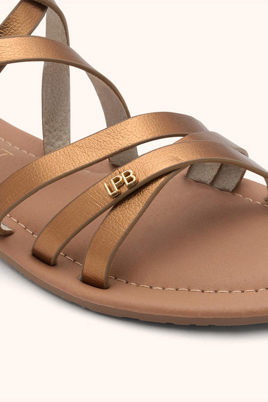 Lpb Woman SANDALES FIKEN BRONZE METAL
