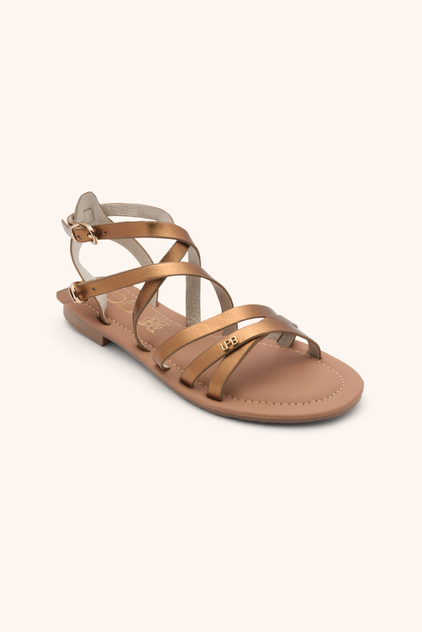 Lpb Woman SANDALES FIKEN BRONZE METAL