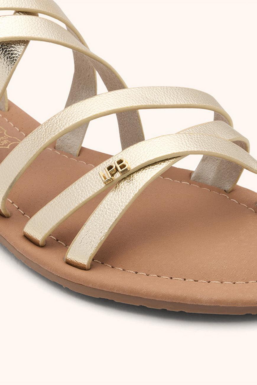Lpb Woman SANDALES FIKEN CHAMPAGNE METAL