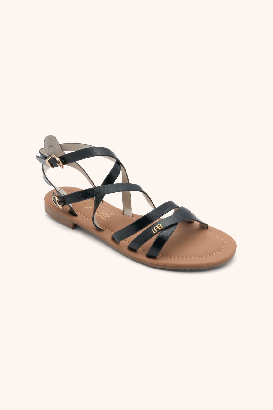 Lpb Woman SANDALES FIKEN EBENE METAL