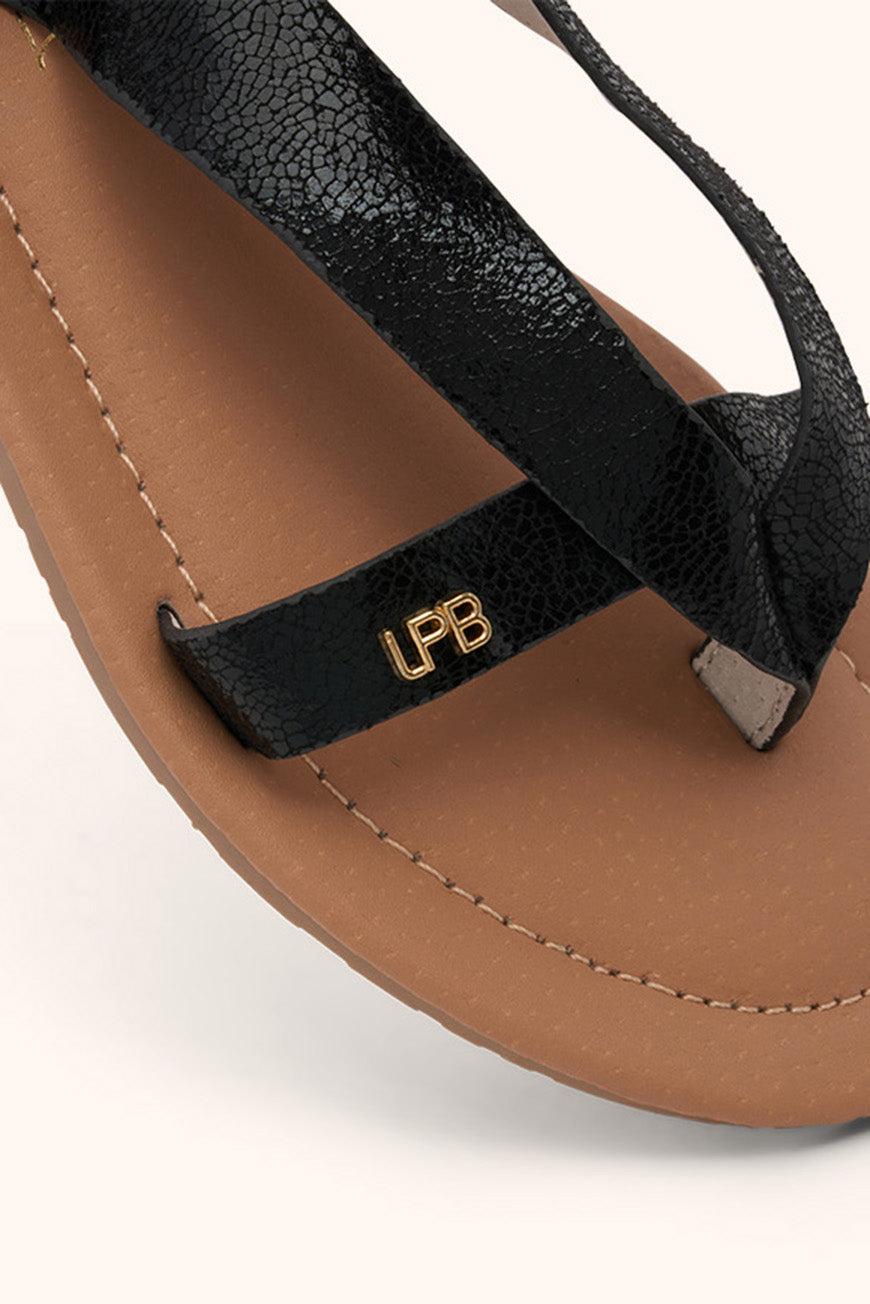 Lpb Woman SANDALES FIRMA NOIR METAL