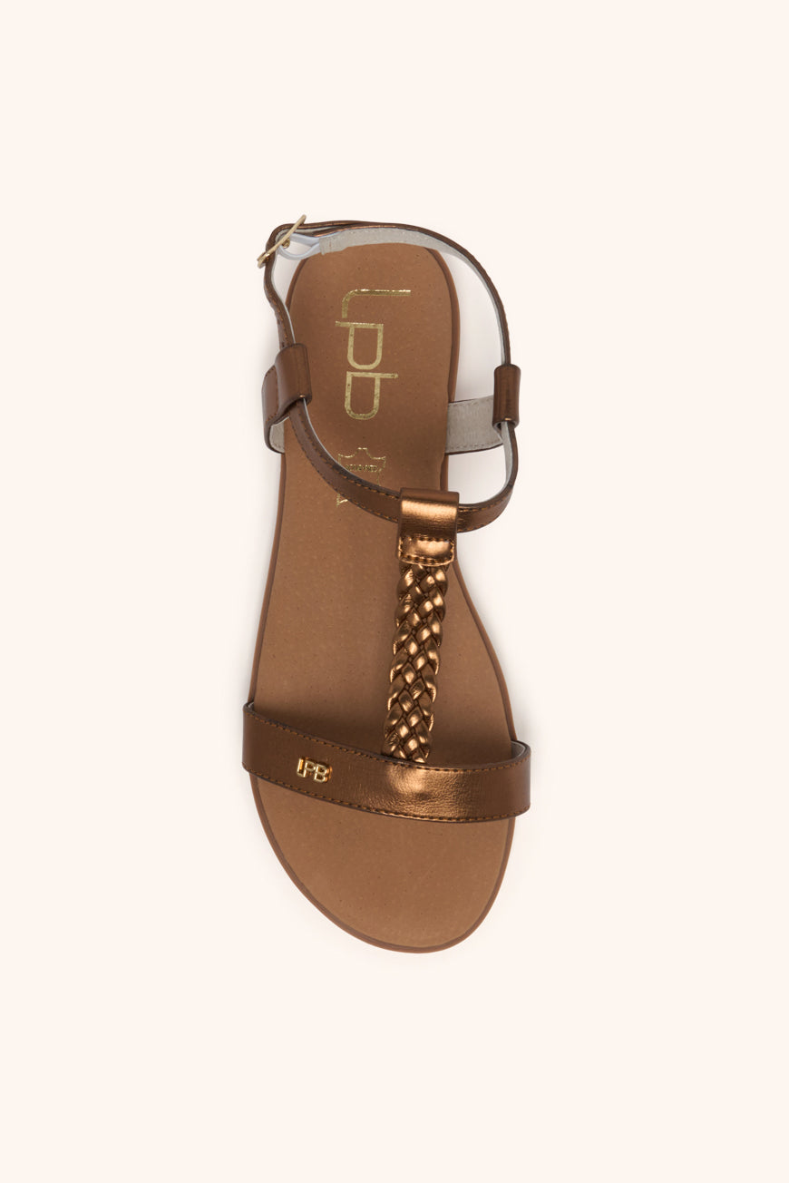 Lpb Woman SANDALES LIE BRONZE METAL