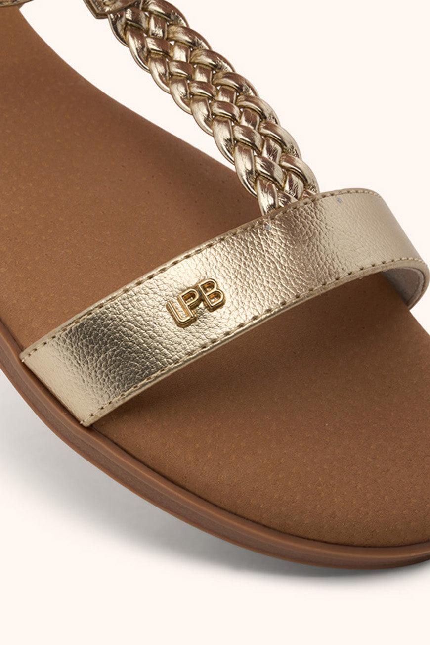 Lpb Woman SANDALES LIE CHAMPAGNE METAL