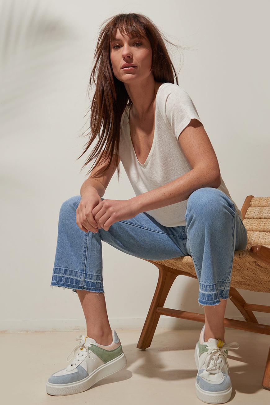 lpb woman TEE SHIRT ARIANA BLANC