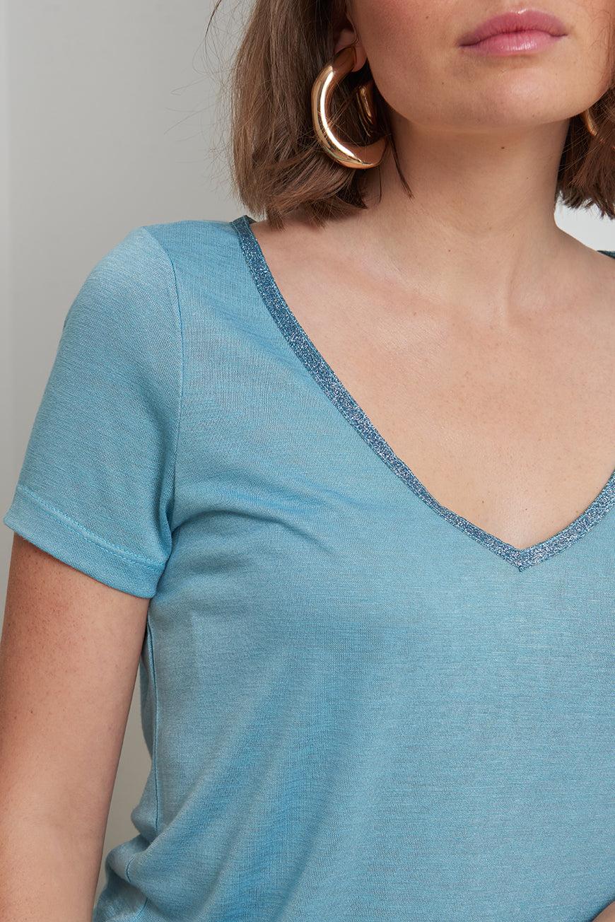 Lpb Woman TEE SHIRT COL PAILLETÉ ARIANA