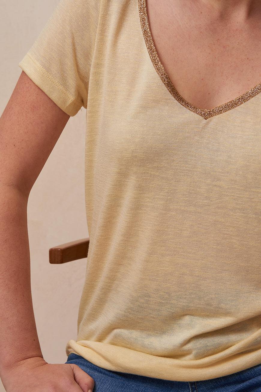 Lpb Woman TEE SHIRT COL PAILLETÉ ARIANA