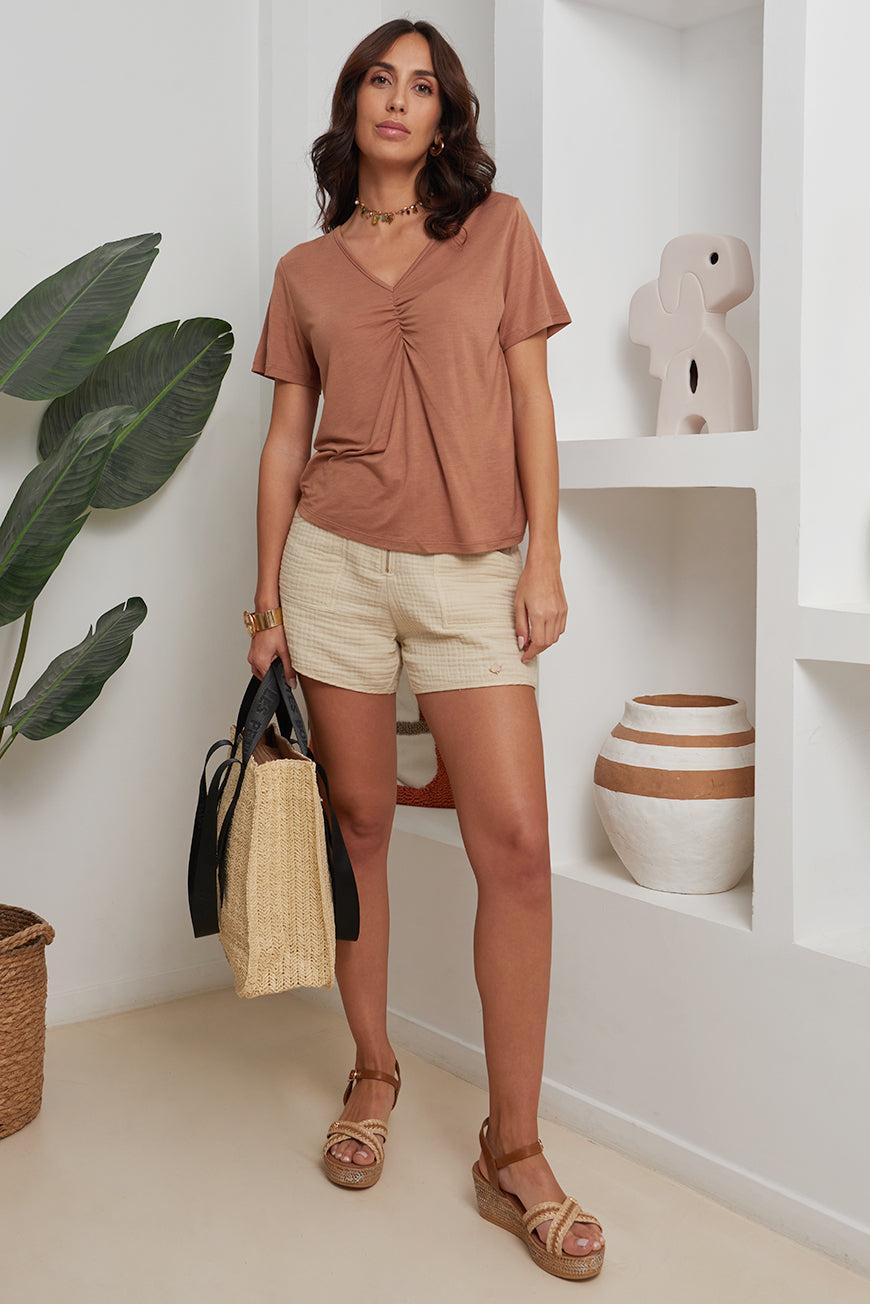 lpb woman TEE SHIRT DOS NU LYNDIE