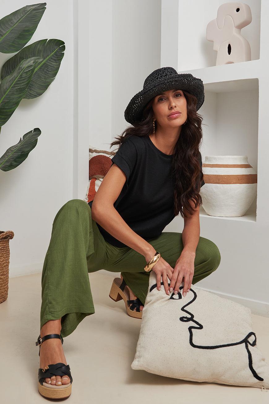 lpb woman TEE SHIRT LENI NOIR