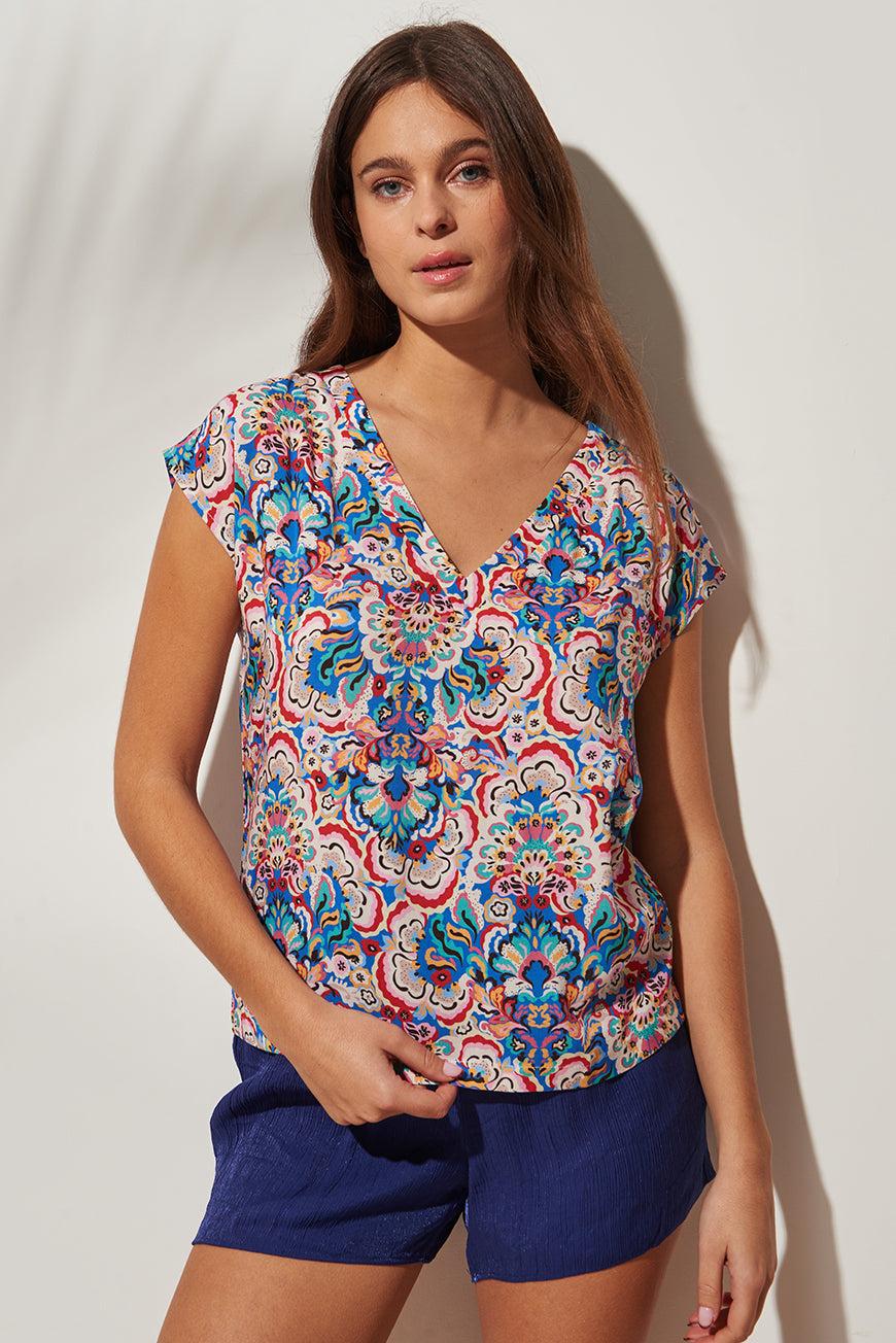 lpb woman TOP ILSABE PRINT TULUM