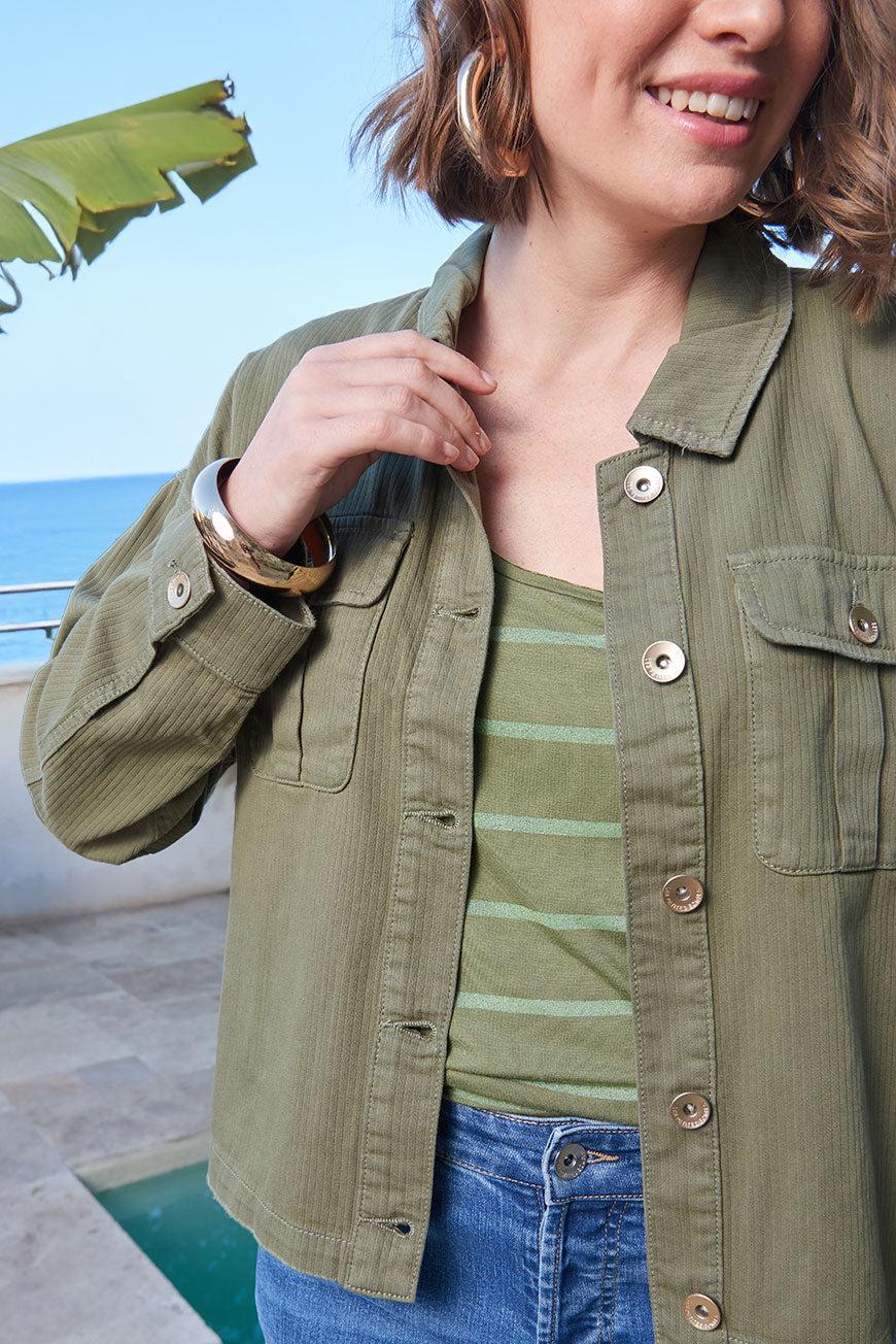 Lpb Woman VESTE LIZY KAKI