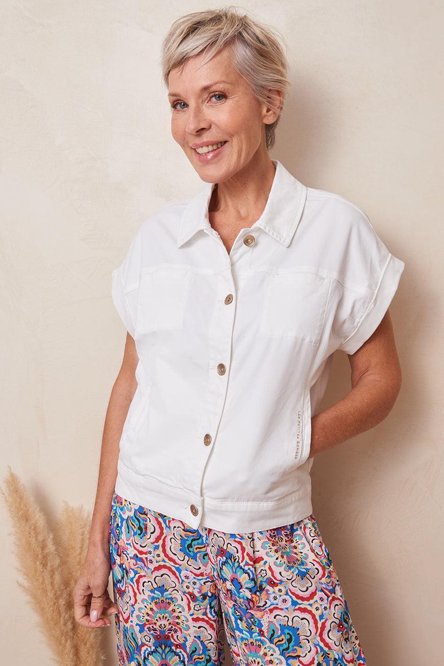 Lpb Woman VESTE LOELIA BLANC