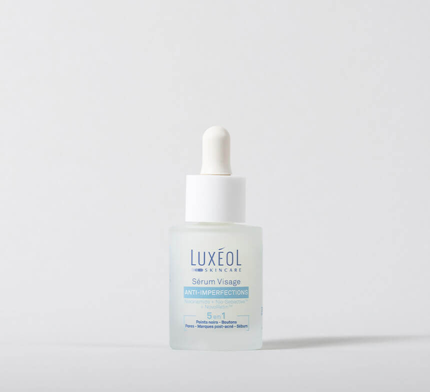 luxéol Sérum Visage Anti-imperfections 5en1 Peaux mixtes à grasses à tendance acnéique