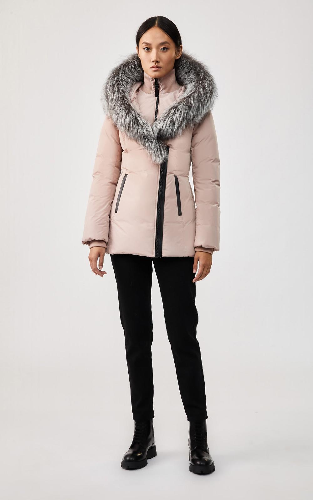 Mackage ADALI Manteau En Duvet Avec Col Signature Mackage En Fourrure De Renard Argenté