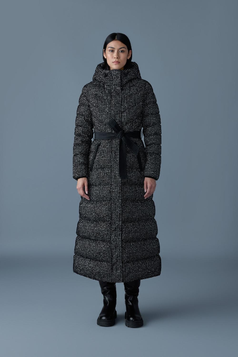 Mackage CALINA-FLP Manteau Maxi En Duvet Et Tissu Floqué