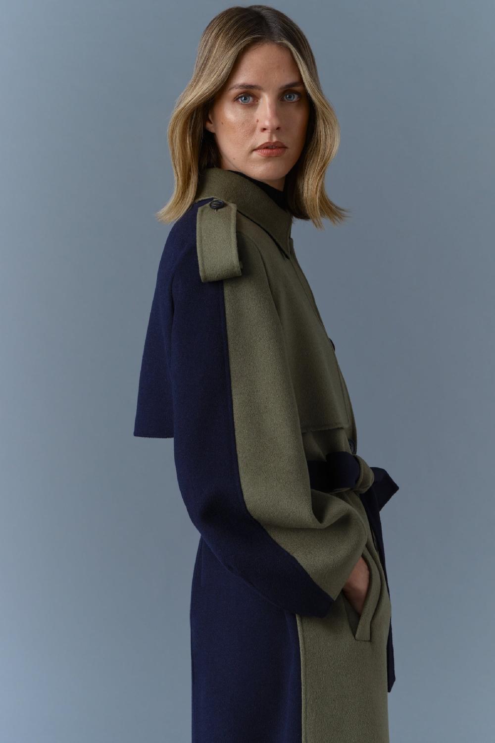 Mackage CEYLA Manteau En Laine Double Face Avec Ceinture Nouée