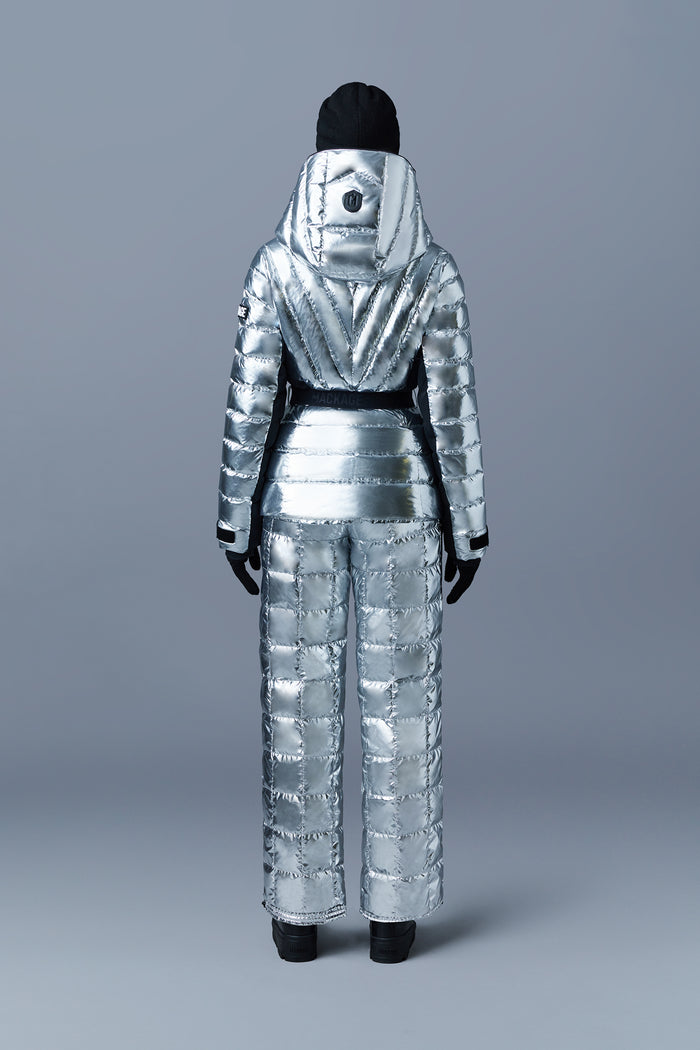 Mackage ELITA Manteau De Ski En Duvet Léger Au Fini Métallique Avec Capuchon Amovible