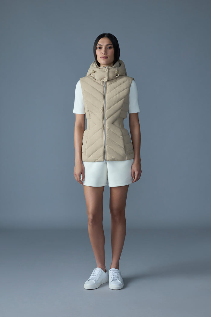 Mackage HOSHI Veste Sans Manches En Duvet Léger à Capuchon