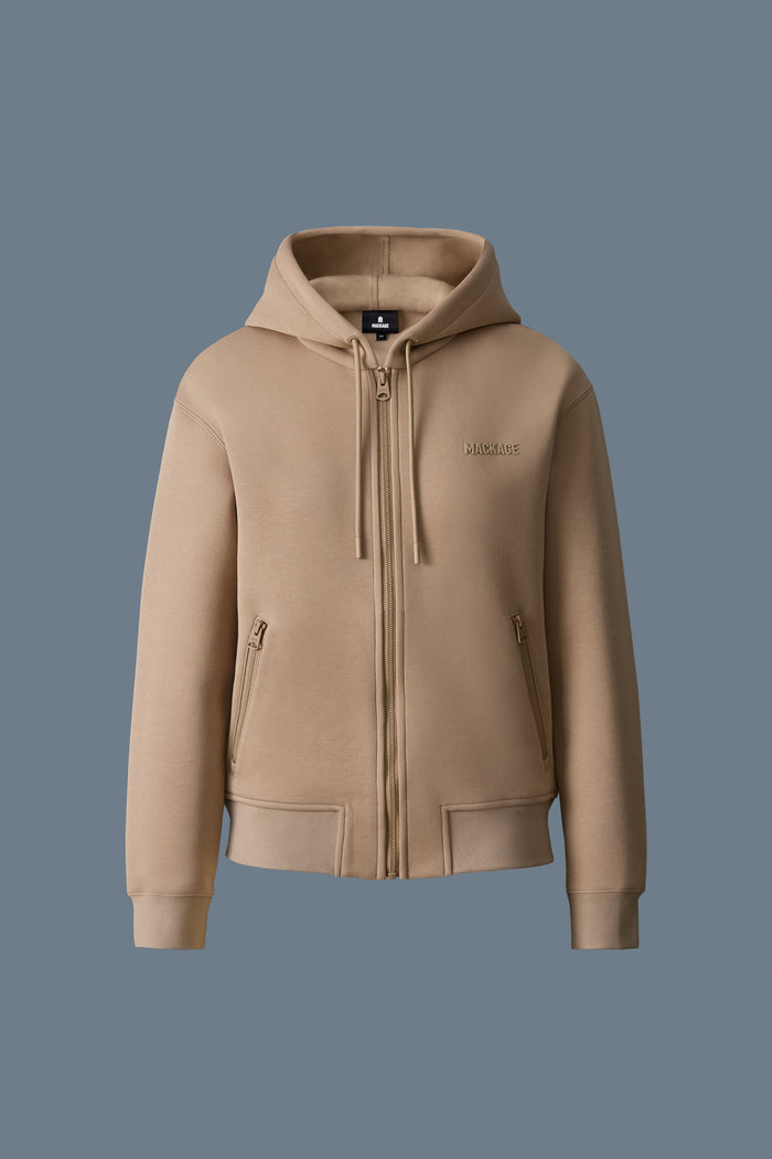 Mackage KRYSSA Veste à Capuchon Et Fermeture éclair En Jersey Double Face