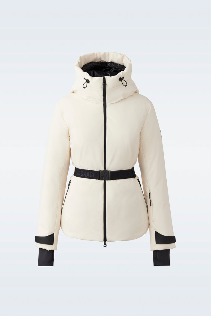 Mackage KRYSTAL Manteau De Ski En Duvet Et En Tissu Agile 360 Avec Ceinture Et Capuchon