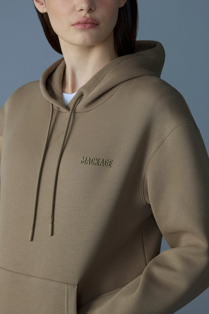 mackage KRYSTIANA Chandail à capuchon en jersey double face