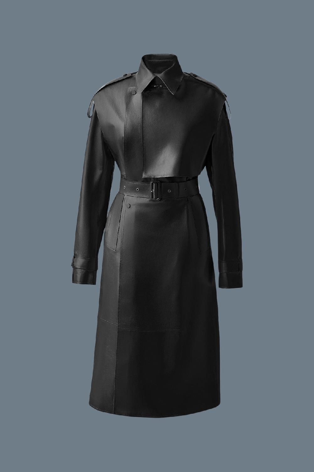 Mackage ADRIANA Trench En Vachette Avec Ceinture