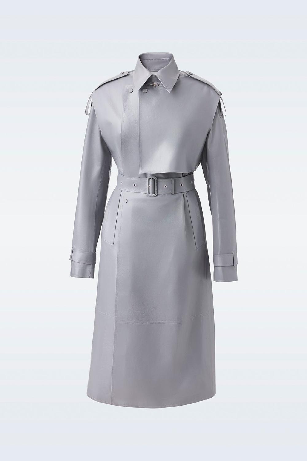 mackage ADRIANA Trench en vachette avec ceinture