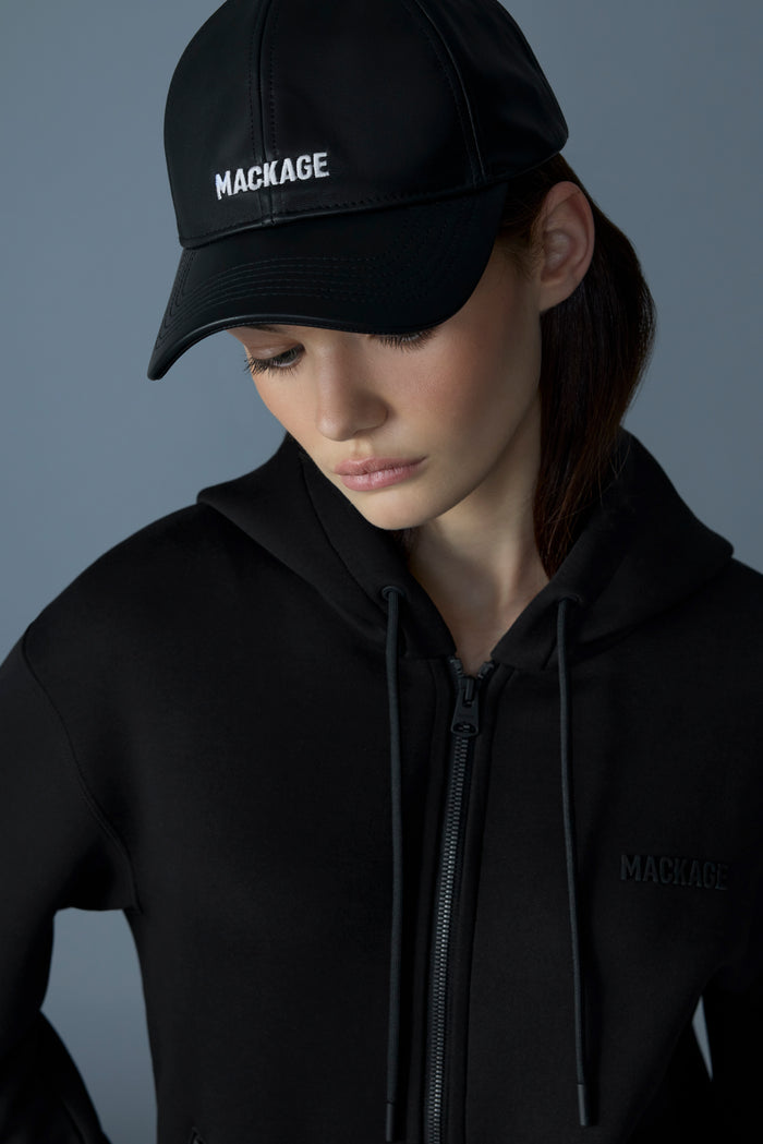 Mackage ANDERSON-L Casquette En Cuir à Logo