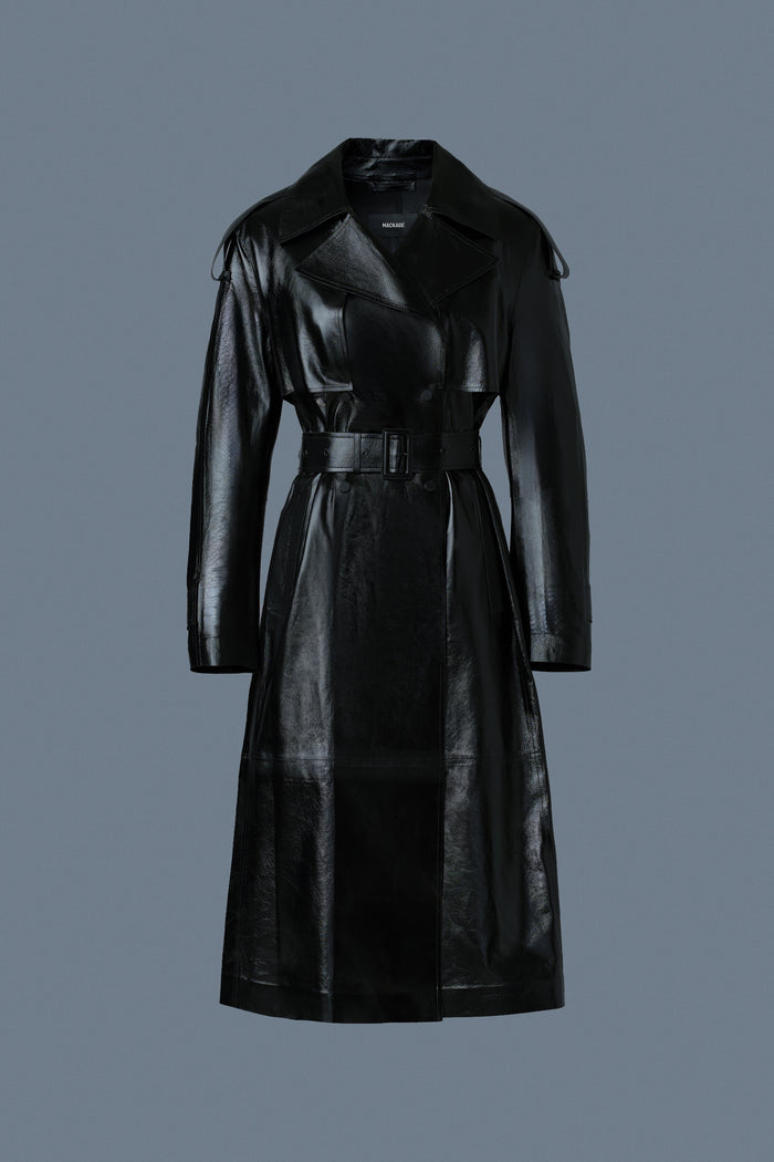 Mackage CARMELA Trench En Cuir Avec Ceinture