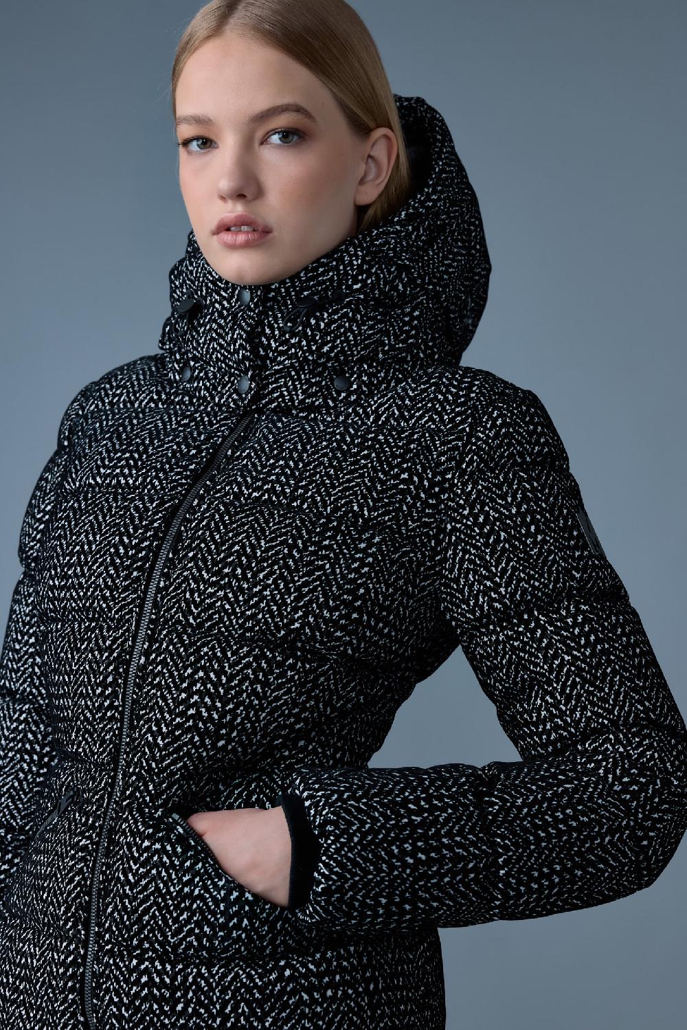 Mackage MADALYN-FLP Manteau En Duvet Moyen En Tissu Floqué