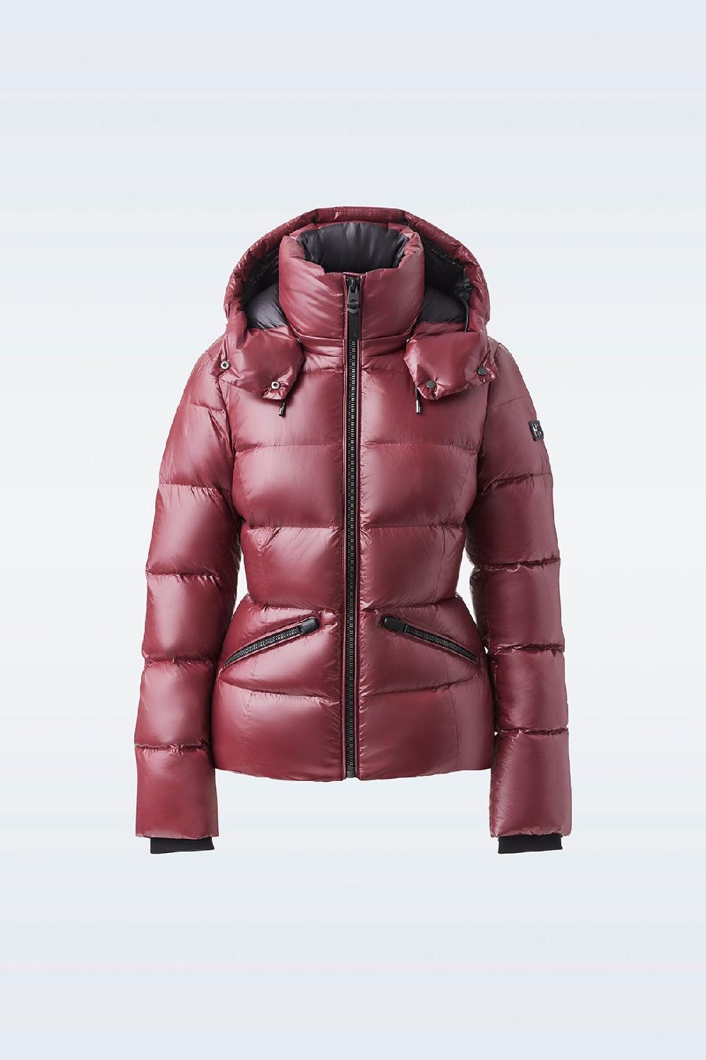 Mackage MADALYN Veste à Capuchon En Duvet Léger Au Fini Lustré Pour Femmes