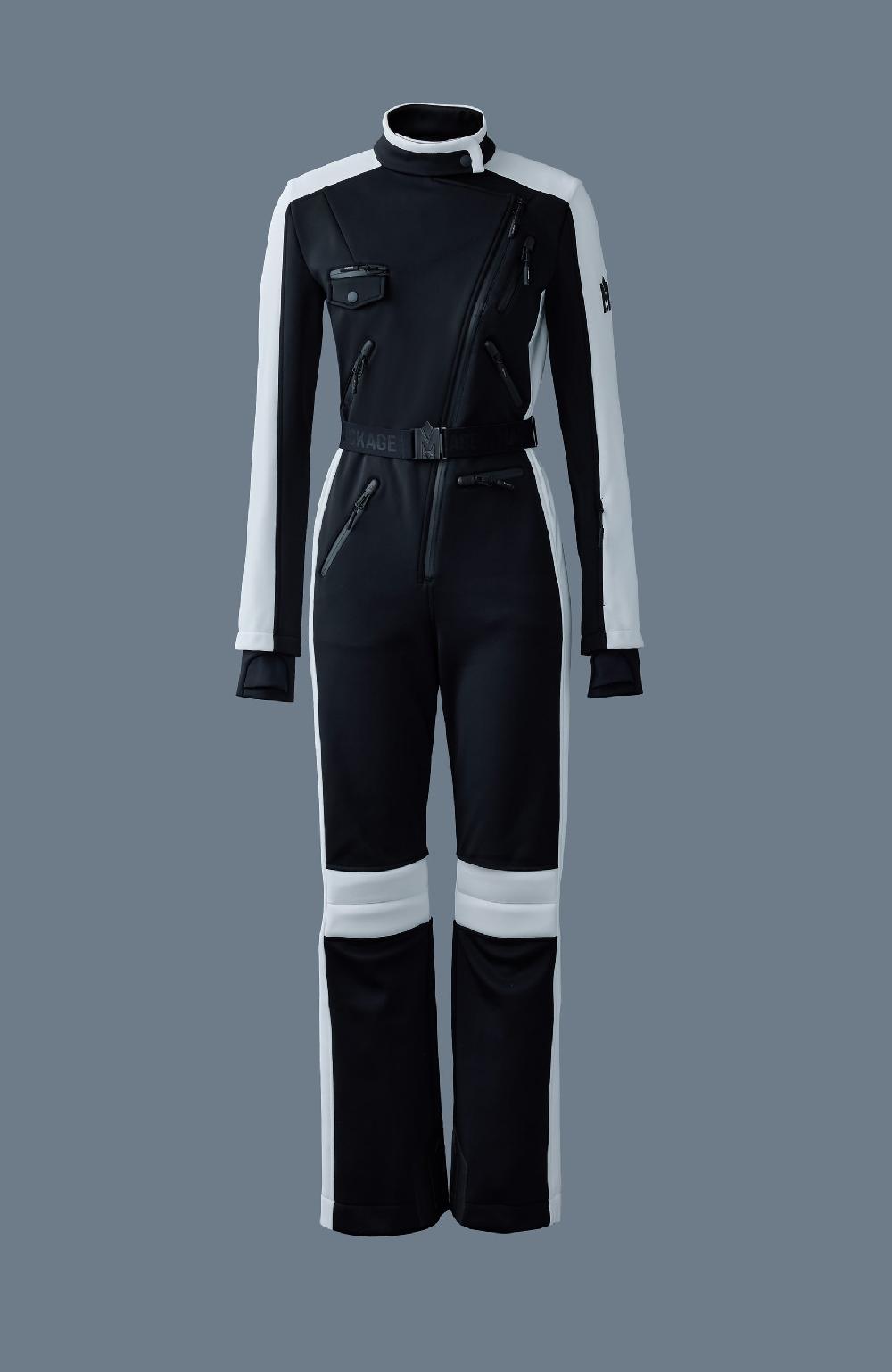 mackage MIAKIM Combinaison de ski en laine polaire technique avec fermeture éclair asymétrique