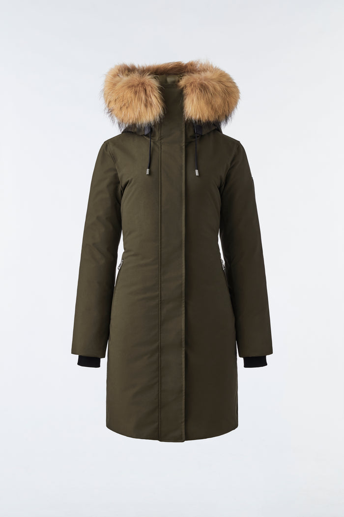 Mackage SHILOH Manteau 2-en-1 En Duvet Avec Plastron Amovible Et Fourrure Naturelle