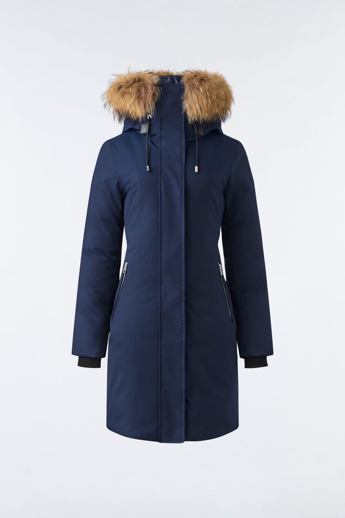 Mackage SHILOH Manteau 2-en-1 En Duvet Avec Plastron Amovible Et Fourrure Naturelle
