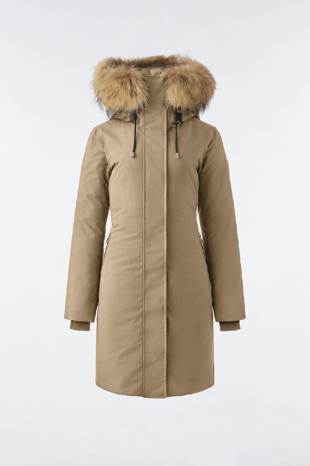 Mackage SHILOH Manteau 2-en-1 En Duvet Avec Plastron Amovible Et Fourrure Naturelle