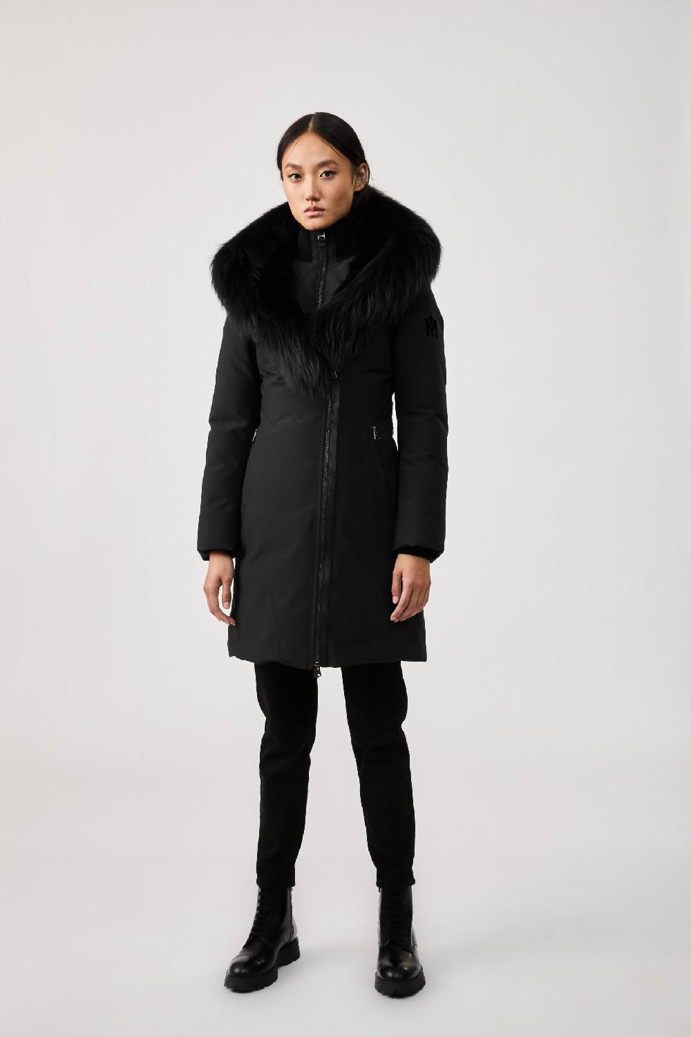 Mackage TRISH Manteau En Duvet Powder Touch Avec Col Signature Mackage En Fourrure De Renard Argenté