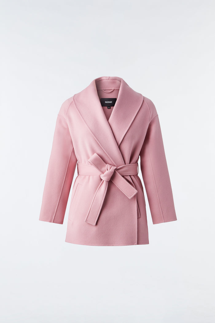 Mackage TYRA Manteau Portefeuille En Laine Double Face