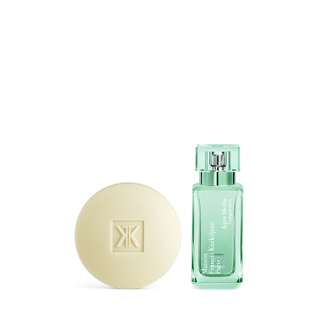 maison francis kurkdjian paris Aqua Media Cologne forte Duo Savon parfumant et Eau de parfum