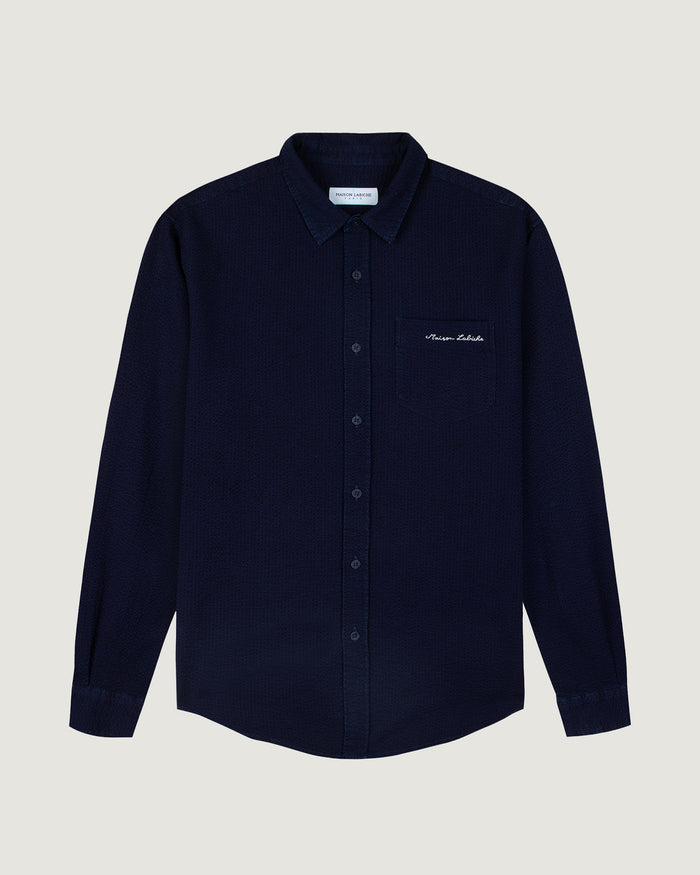 maison labiche La Chemise Bonne Graine "seersucker coton"
