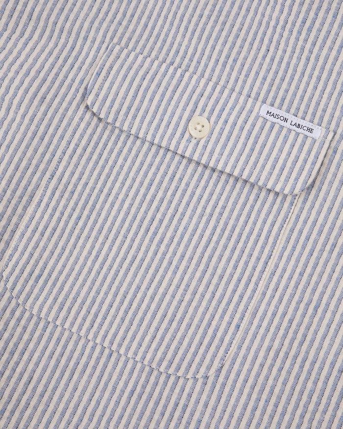 Maison Labiche La Chemise Laurens En Seersuck "maison Labiche"