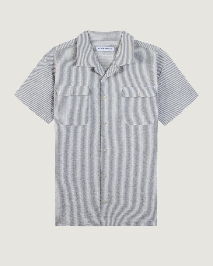 maison labiche La Chemise Laurens En Seersuck "maison labiche"