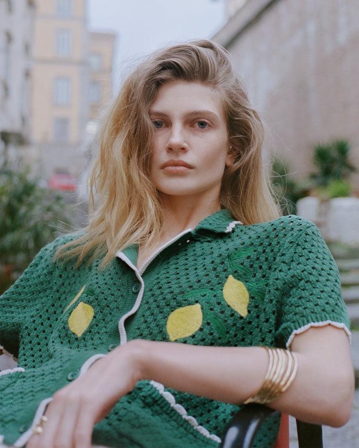 Maison Labiche La Chemise Souchier En Crochet "lemon"