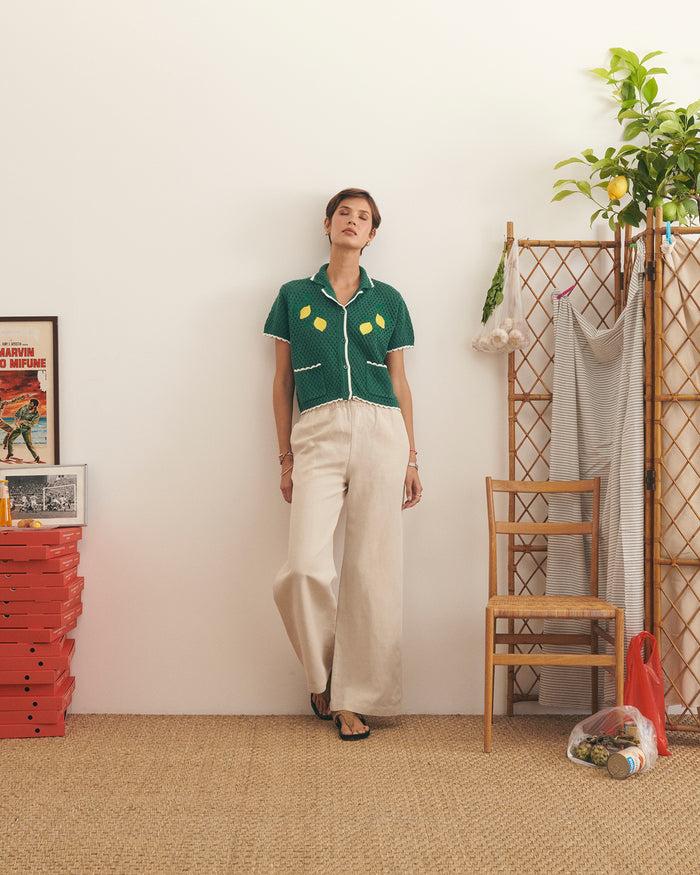 Maison Labiche La Chemise Souchier En Crochet "lemon"