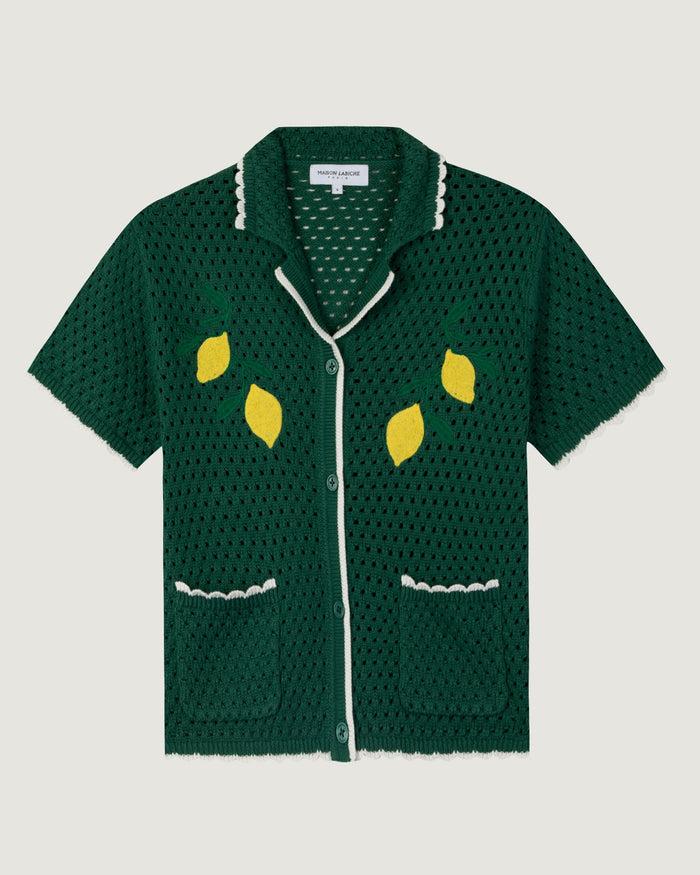 maison labiche La Chemise Souchier En Crochet "lemon"