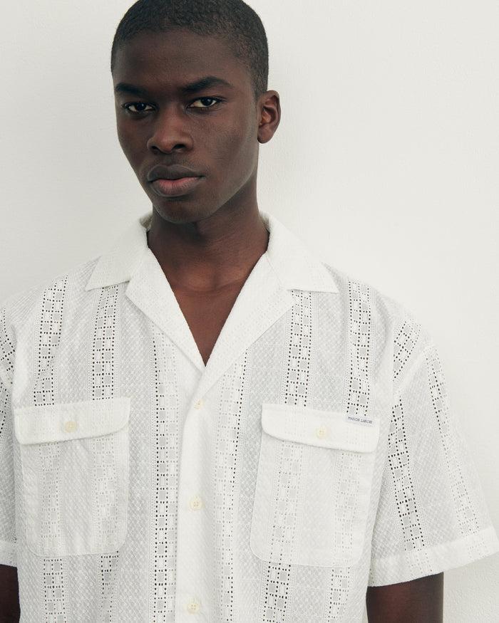 Maison Labiche Le Chemise Oversized Laurens En Broderie Anglaise