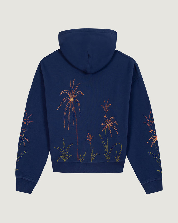 Maison Labiche Le Hoodie Zippé Gesvres "dos Flamingo"