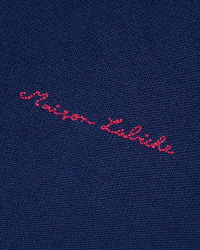 Maison Labiche Le Hoodie Zippé Gesvres "dos Flamingo"